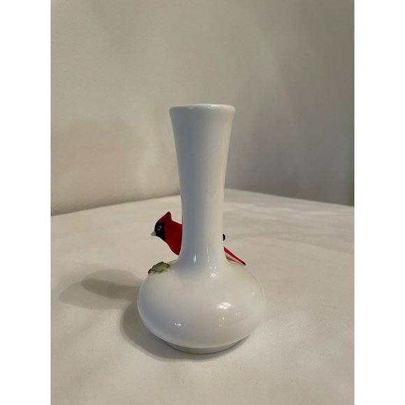 Cardinal Holiday Bud Vase - Vintage - Picture 3 of 6